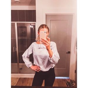 Banana Republic Ruffle Blouse